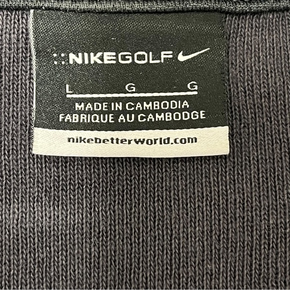 Nike Golf Black 1/4 Zip Pullover Sweatshirt Size Large - Picture 3 of 4
